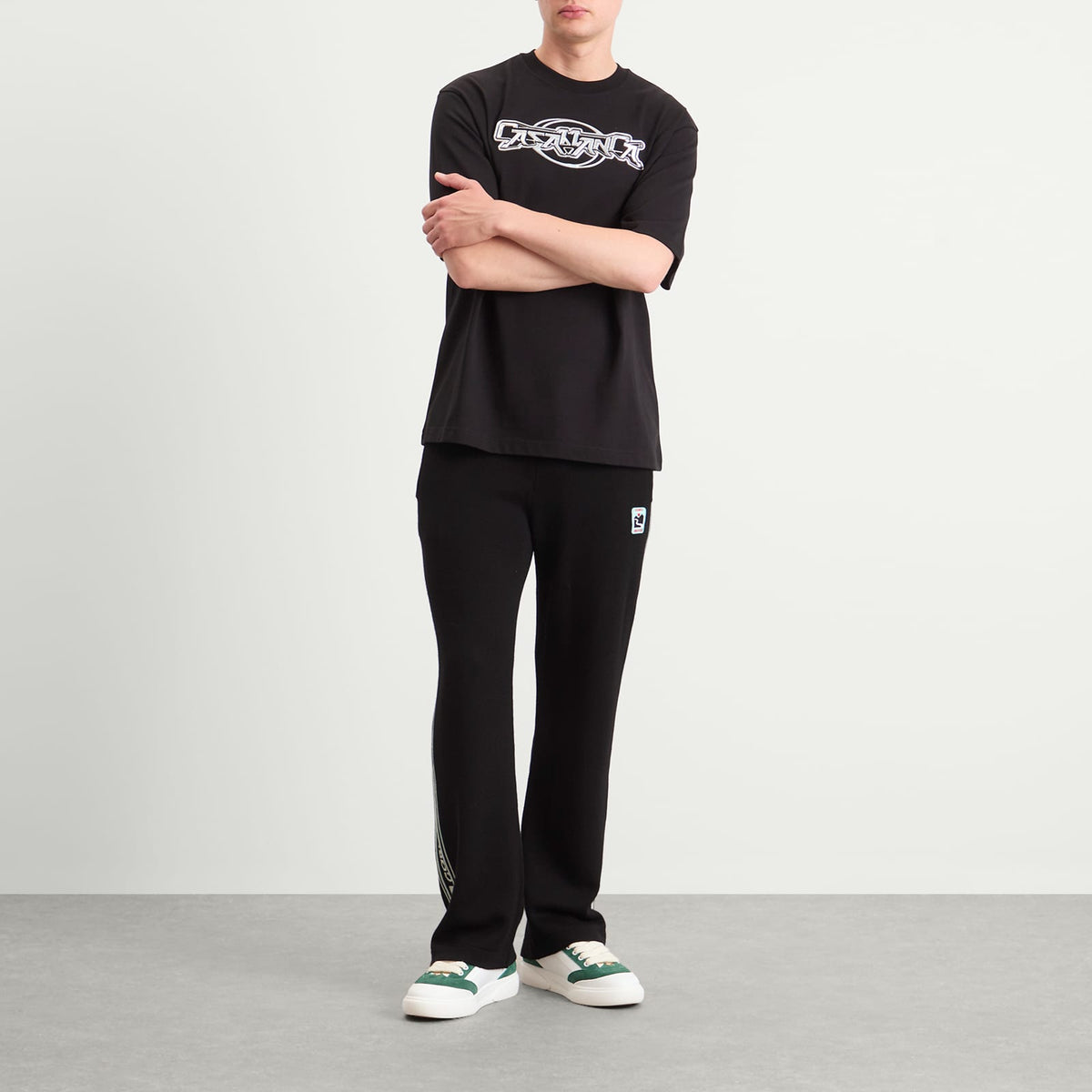 Casablanca Black Jersey Casablanca 3D Oversized T-Shirt