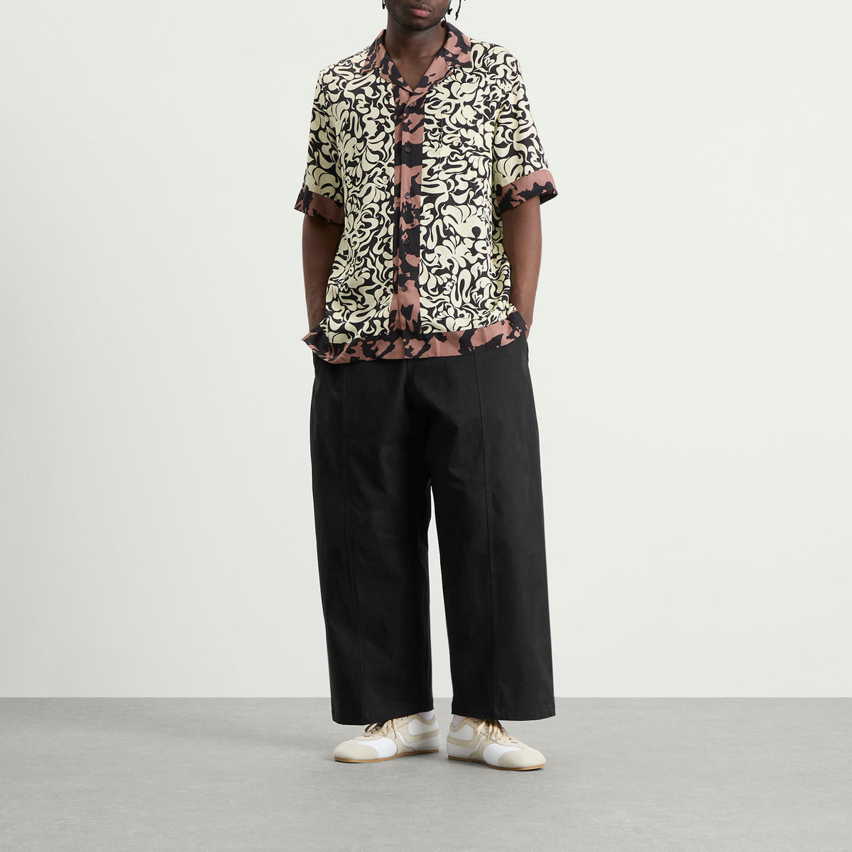 Dries Van Noten Squiggle Border Print Shirt