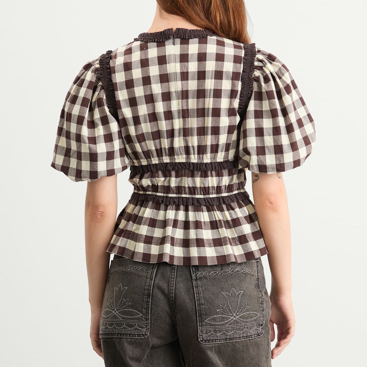 Damson Madder Everly Ruffle Blouse
