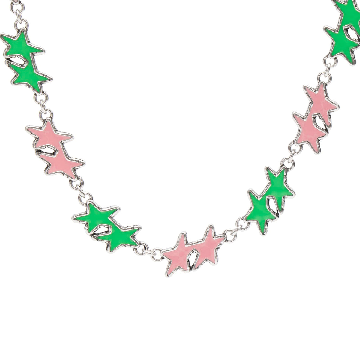 TwoJeys Melted Stars Necklace