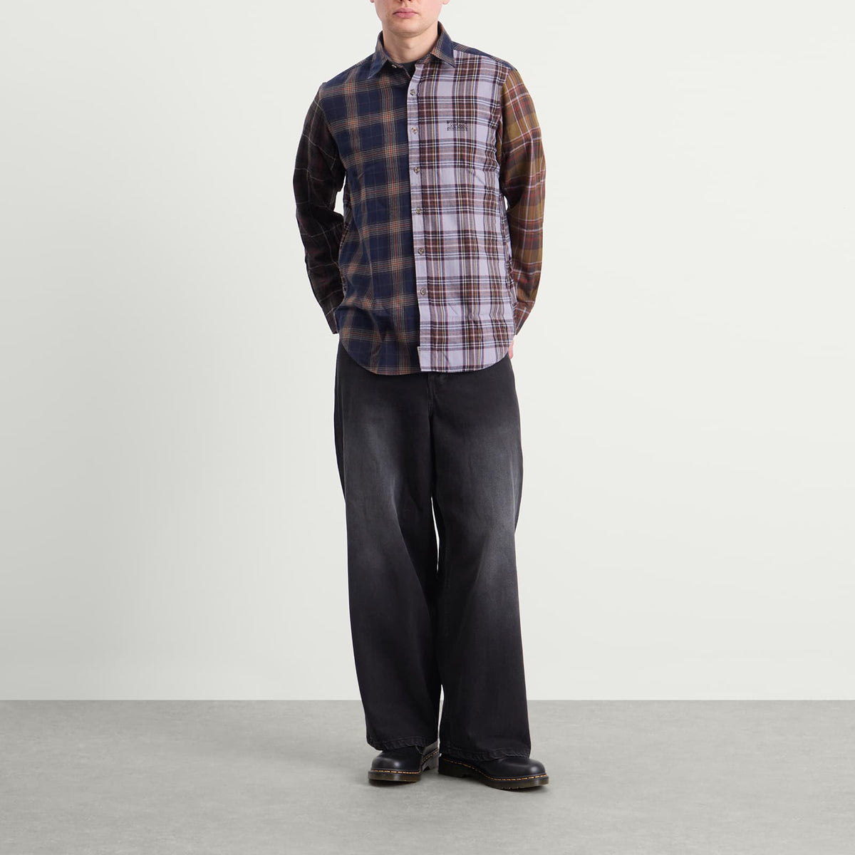 Aries Overdyed Patchwork Shirt