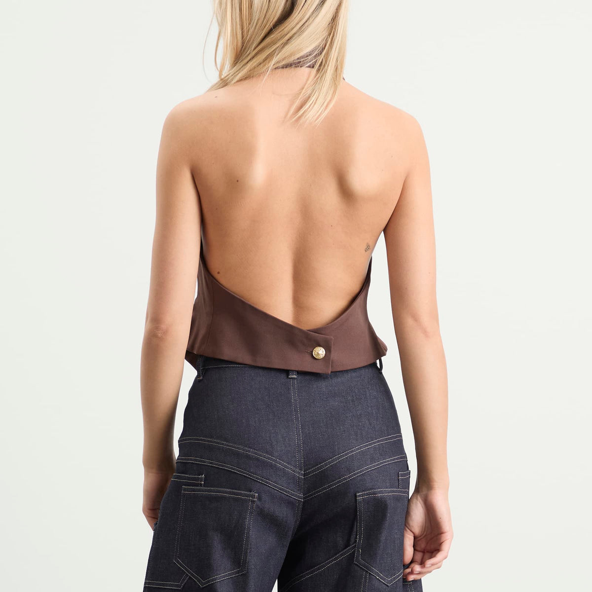 Tolu Coker Halter Waistcoat