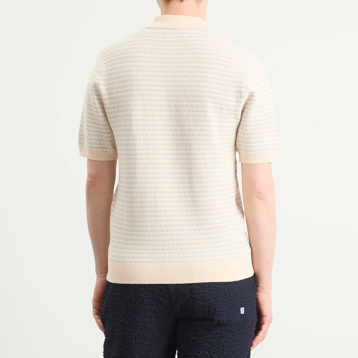Wax London Naples Mini Geo Knit Polo