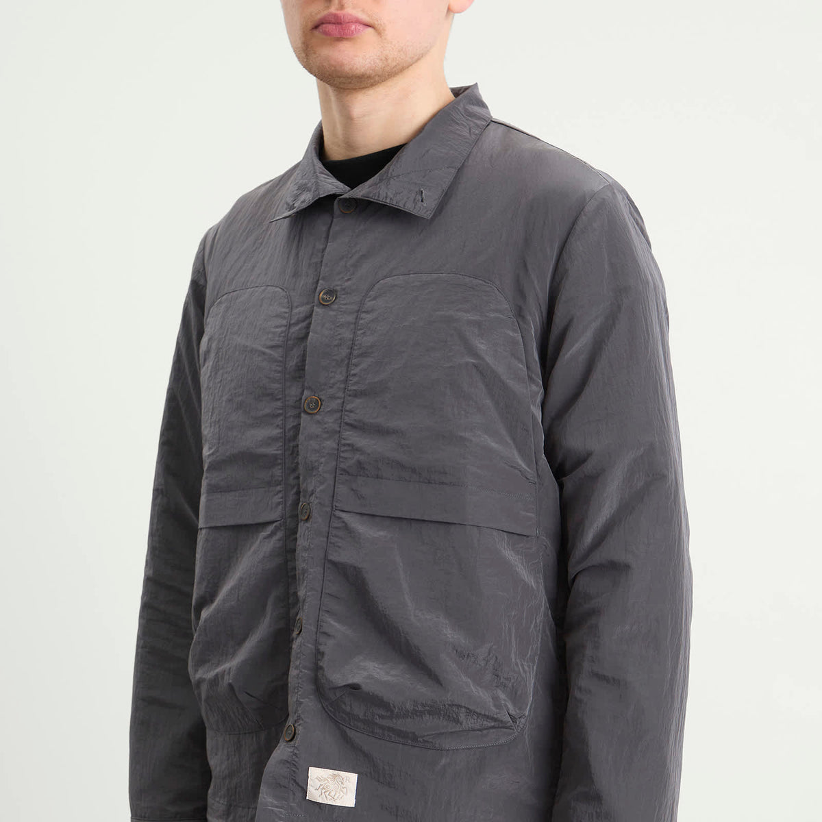Ranra Epitome Shiny Nylon Overshirt