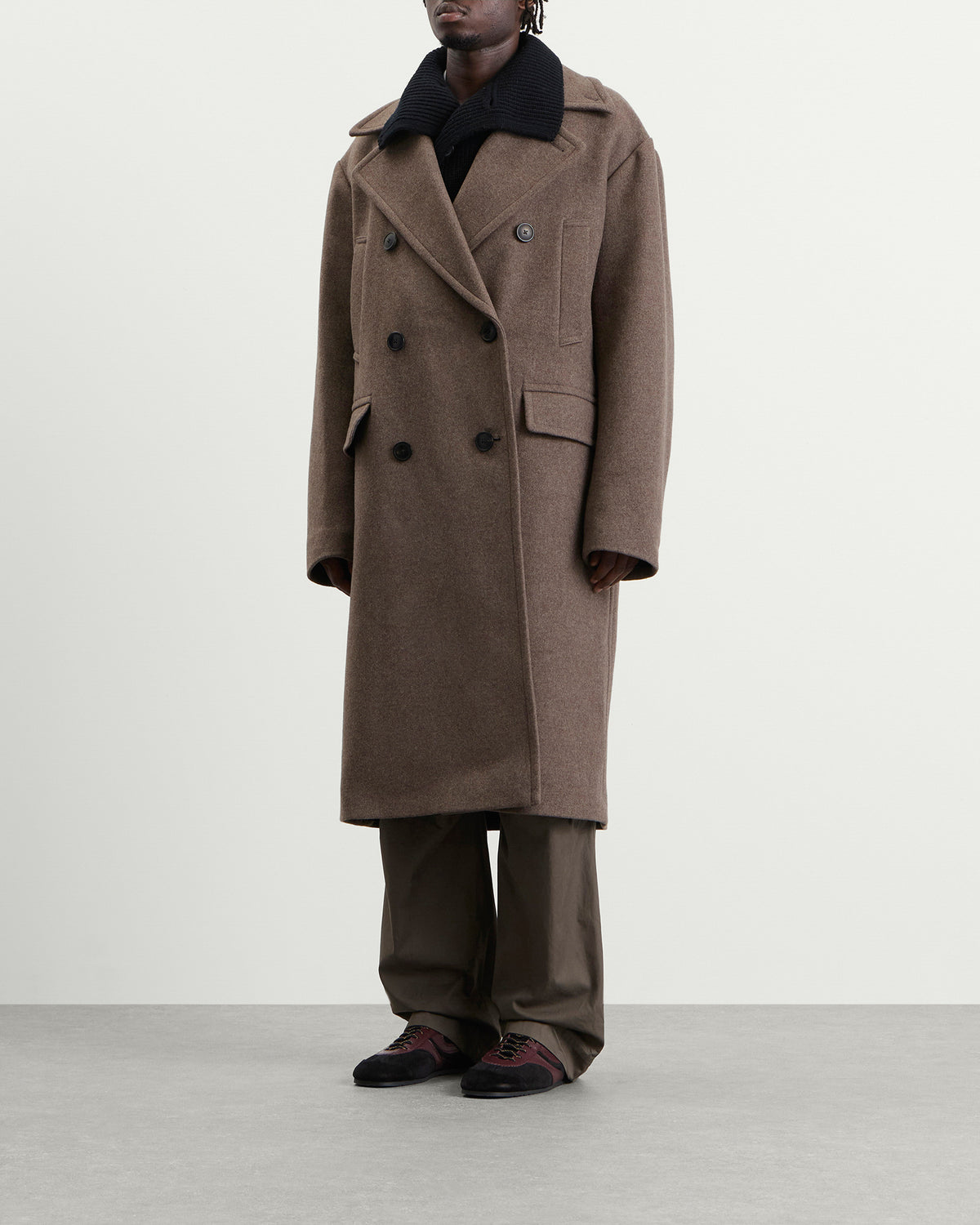 Dries Van Noten Rascott Twill Wool Coat