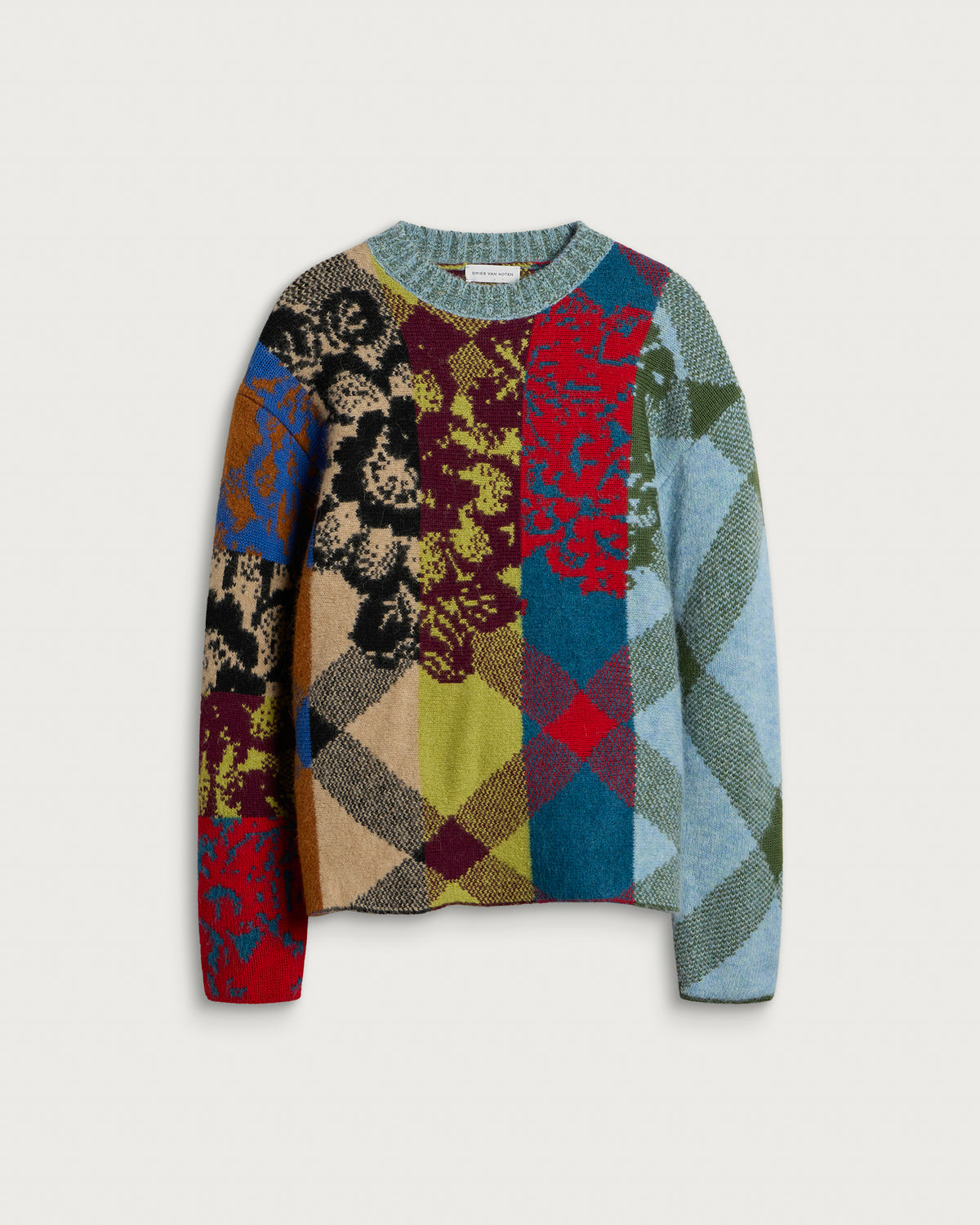 Dries Van Noten Matadi Patchwork Jumper