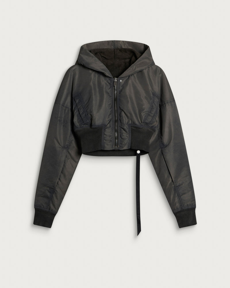Rick Owens DRKSHDW Hooded Cropped Flight Jacket