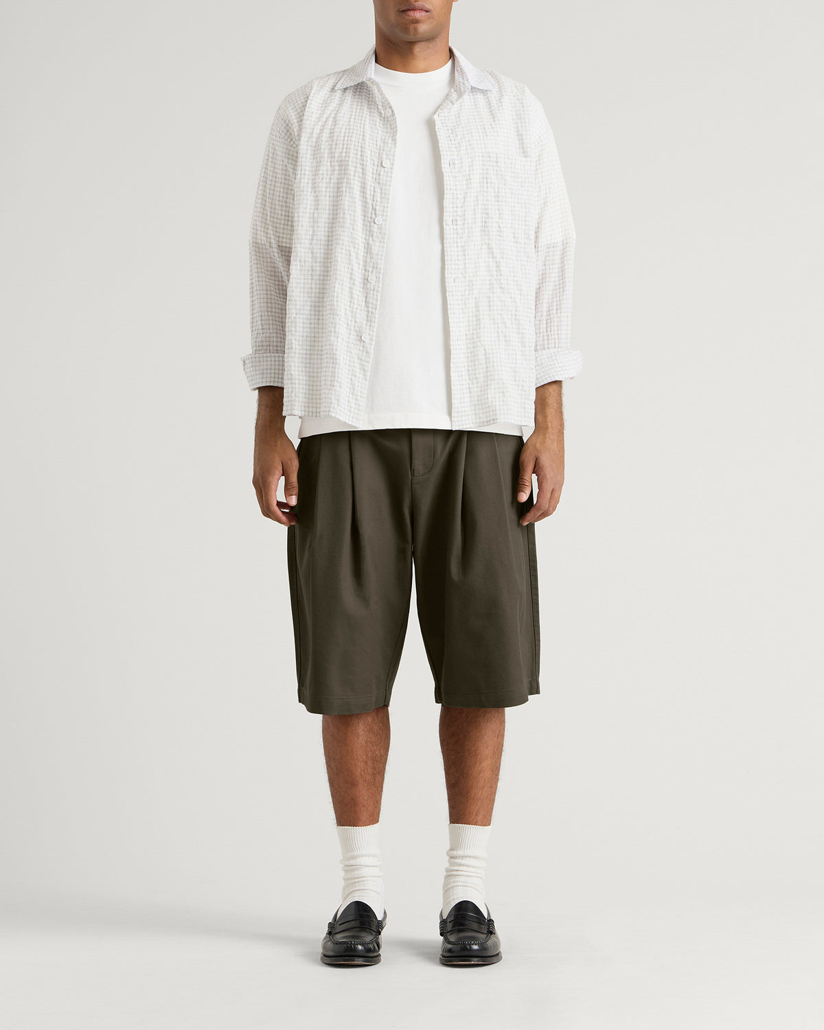Porter James Double Pleated Shorts