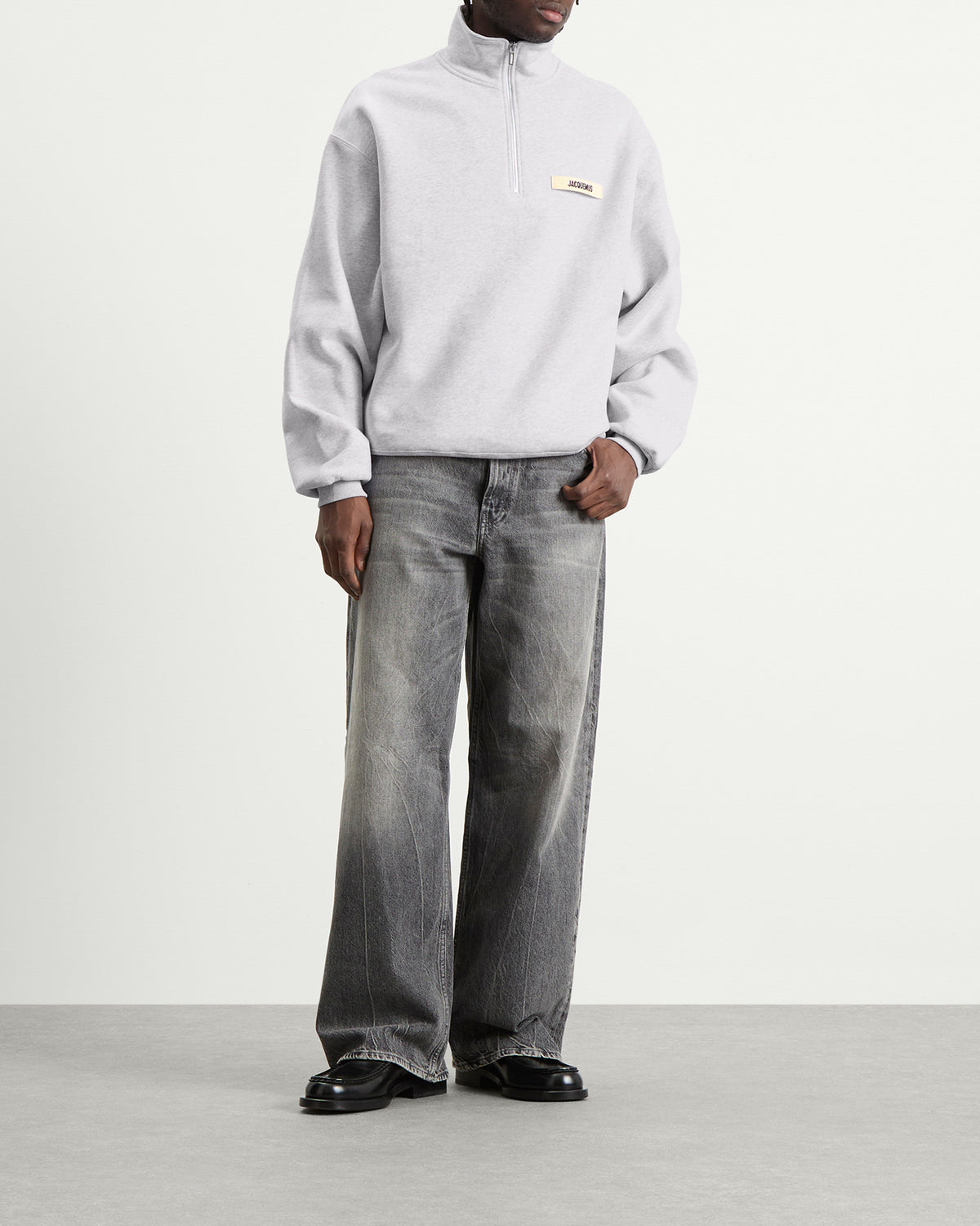 Jacquemus Grosgrain Zip Sweatshirt