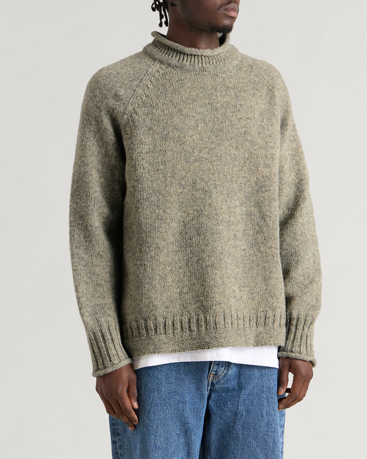 PITTARI Seti Heritage Lambswool Roll Collar Jumper