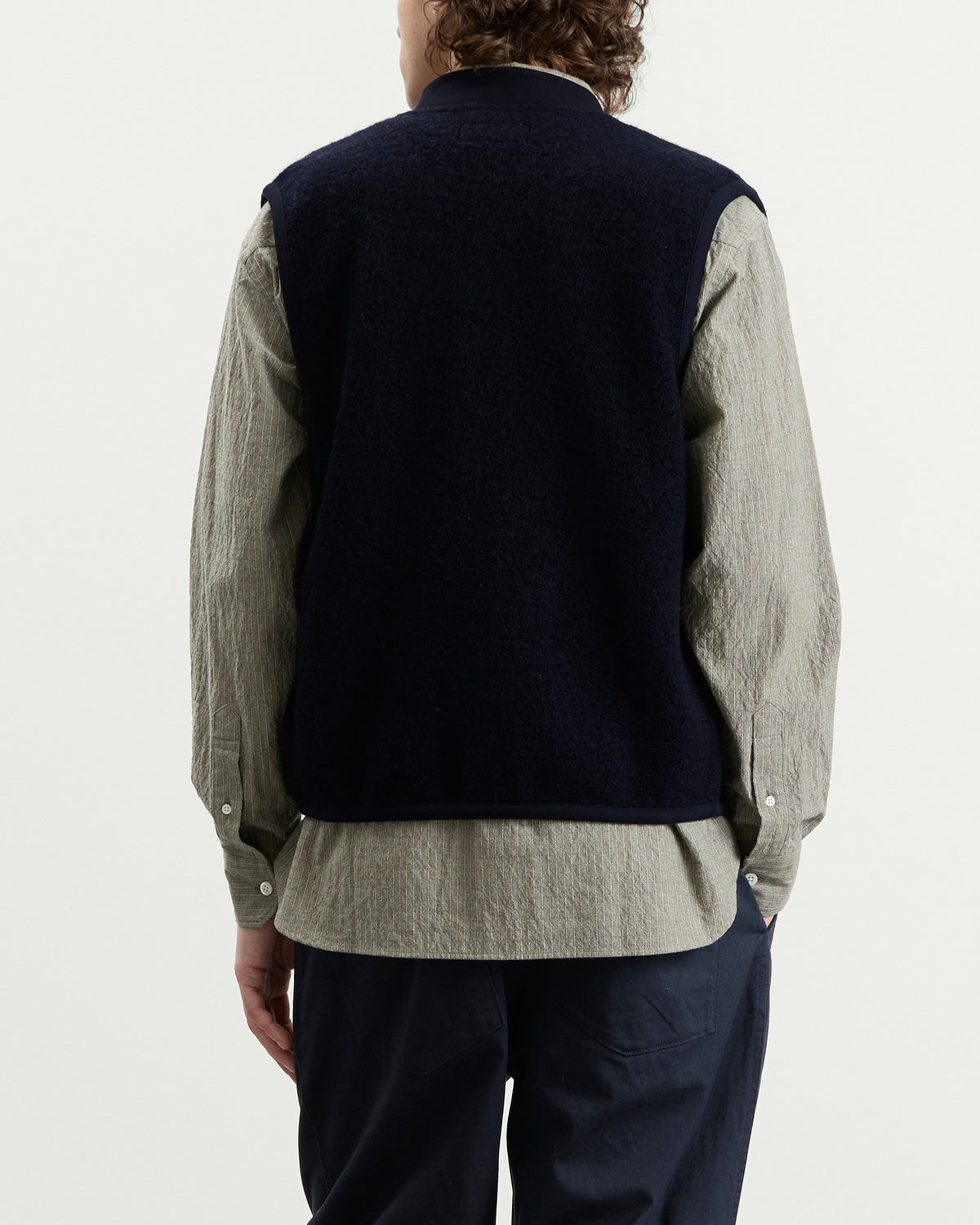 Universal Works Wool Fleece Zip Waistcoat