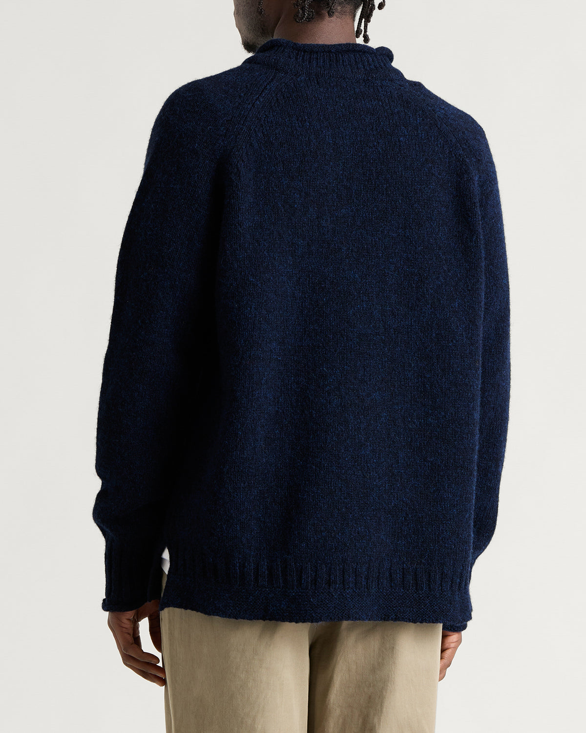 PITTARI Seti Heritage Lambswool Roll Collar Jumper