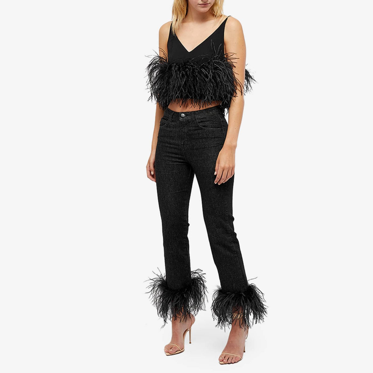 16Arlington Poppy Feather Cami Top
