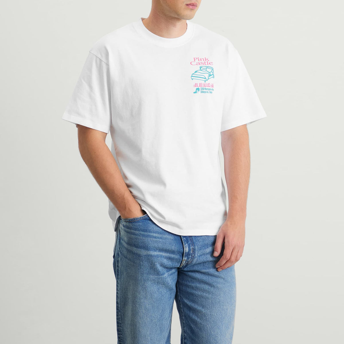 Edwin Pink Castle T-Shirt