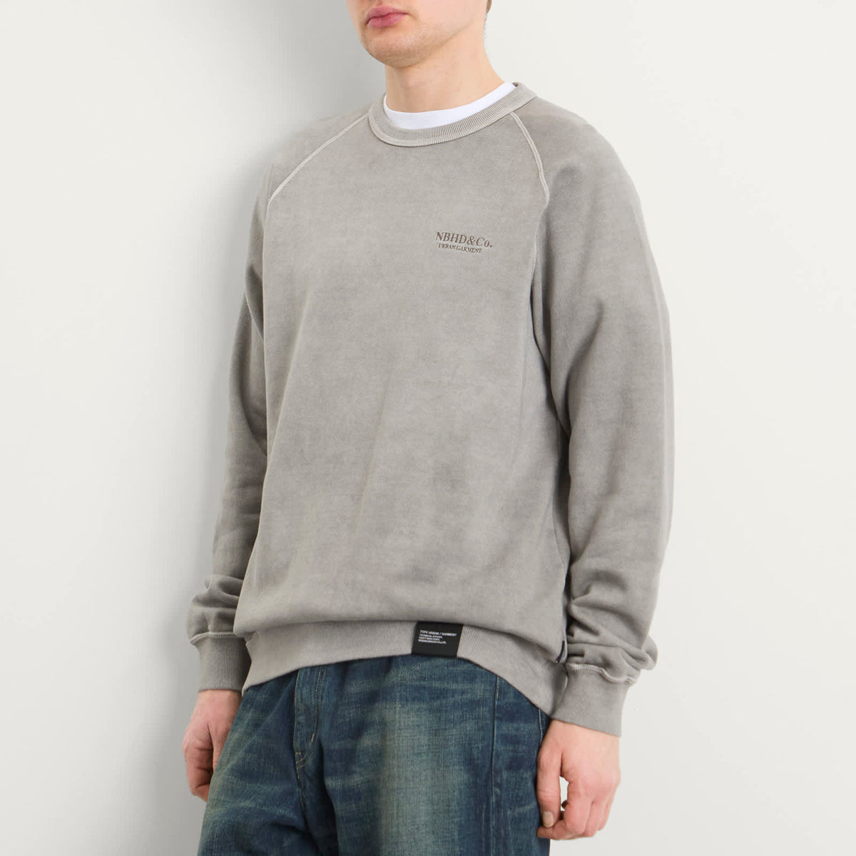 Neighborhood Pigment Dyed Logo Sweatshirt
