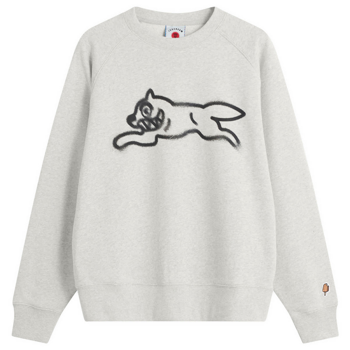 ICECREAM Spray Paint Running Dog Sweatshirt