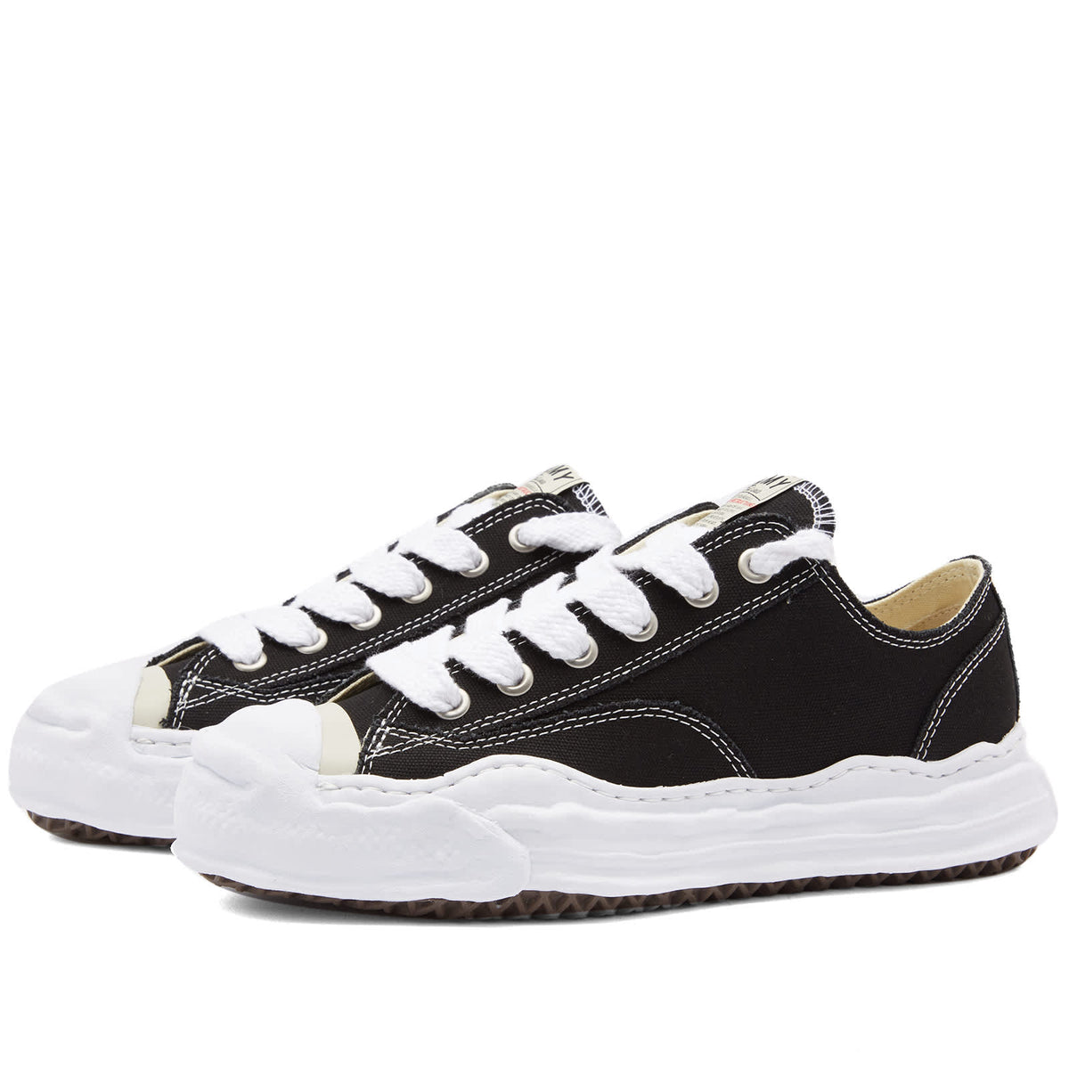 Maison MIHARA YASUHIRO Hank Low Original Sole Toe Cap Canvas Sneaker