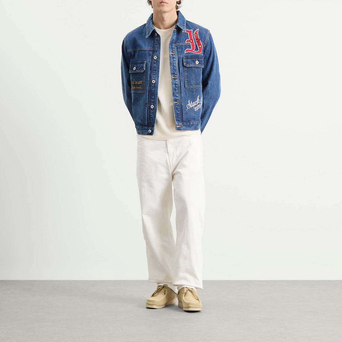 ICECREAM Mascot Denim Trucker Jacket