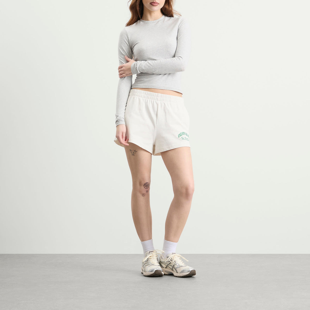 Calvin Klein Logo Cotton Jerset Short