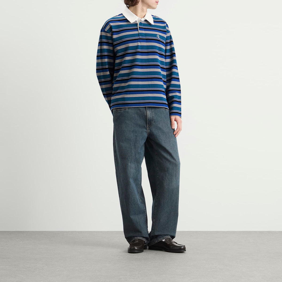 Le Père Long Sleeve Rugby Polo Shirt