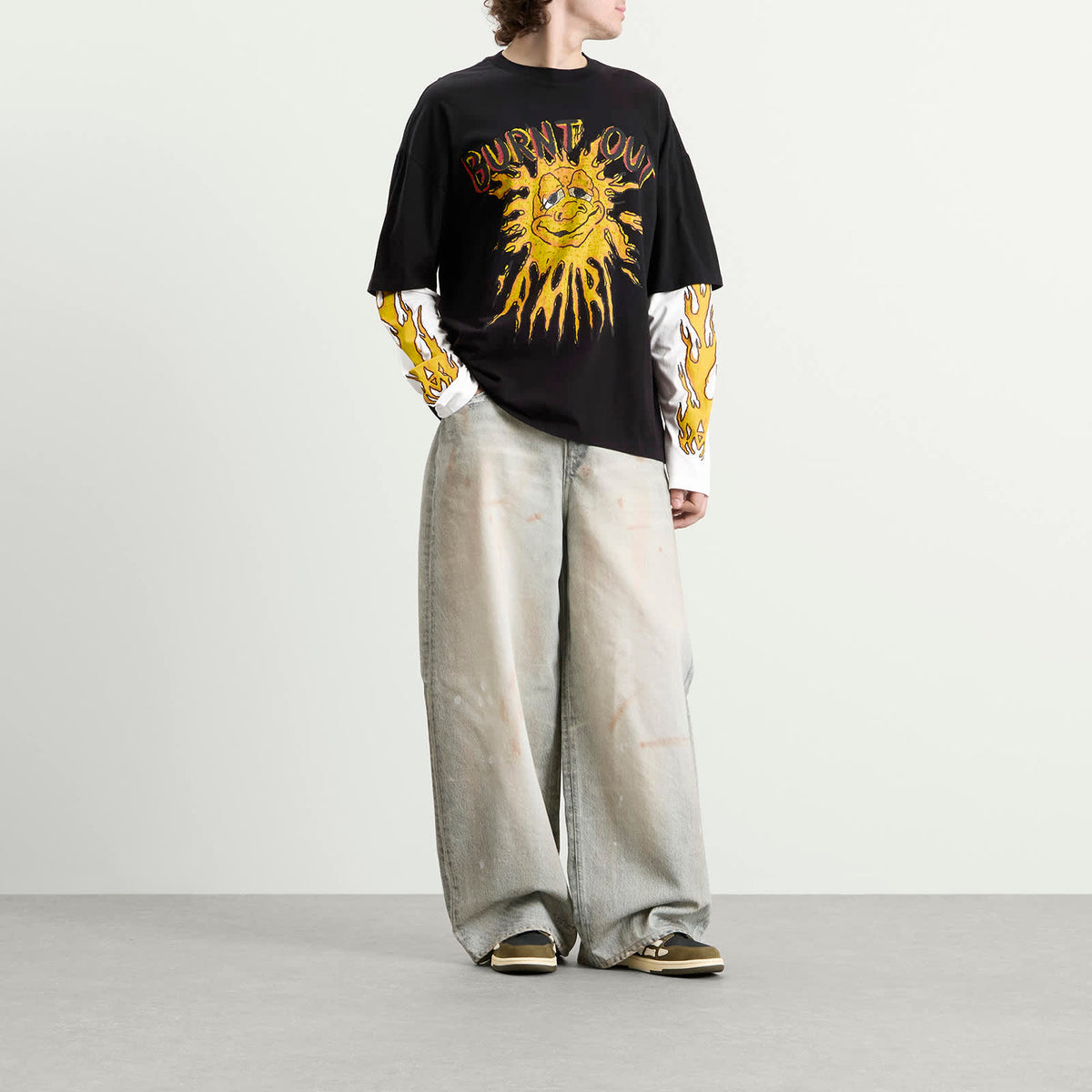 Amiri Burnt Out Double Layer T-Shirt