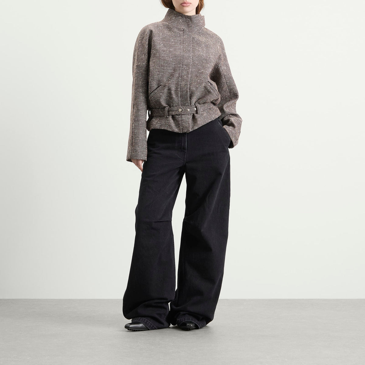 Entire Studios Contrast Aviator Jacket
