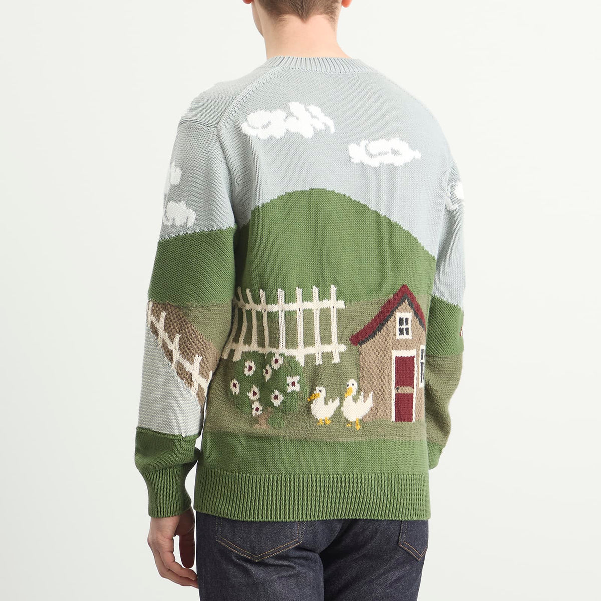 Junya Watanabe MAN Intarsia Jacquard Jumper