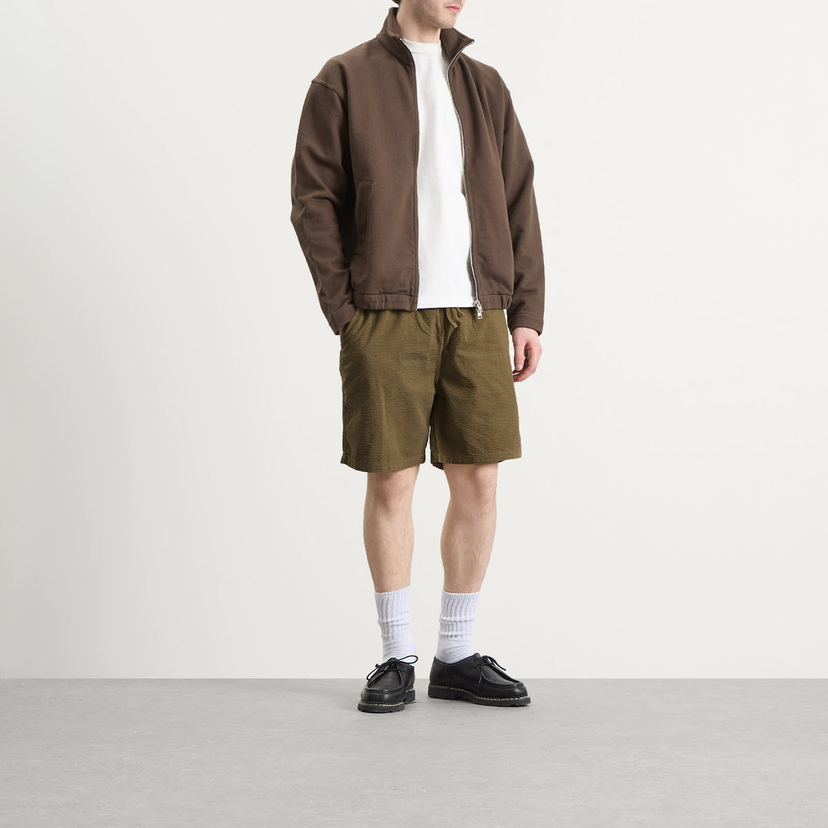 Foret Hush Seersucker Shorts