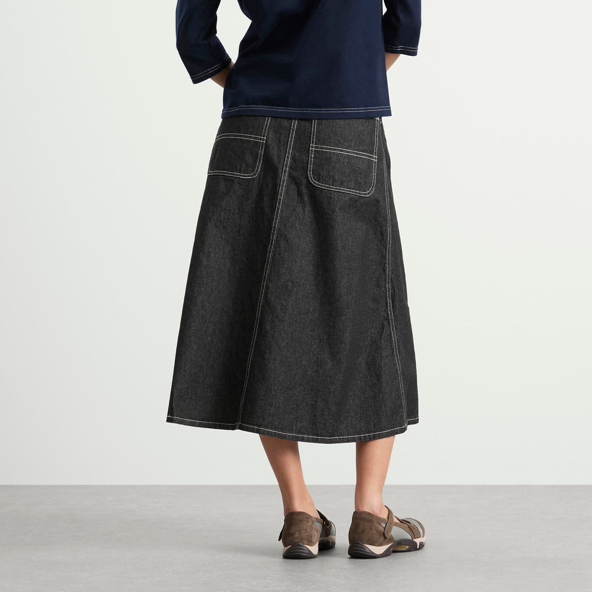 Beams Boy Wraped Pleated Skirt