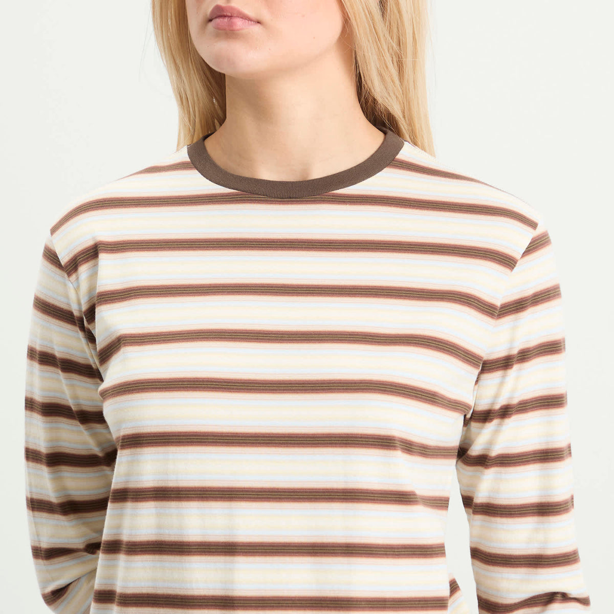 Auralee Gradient Stripe Long Sleeve T-Shirt