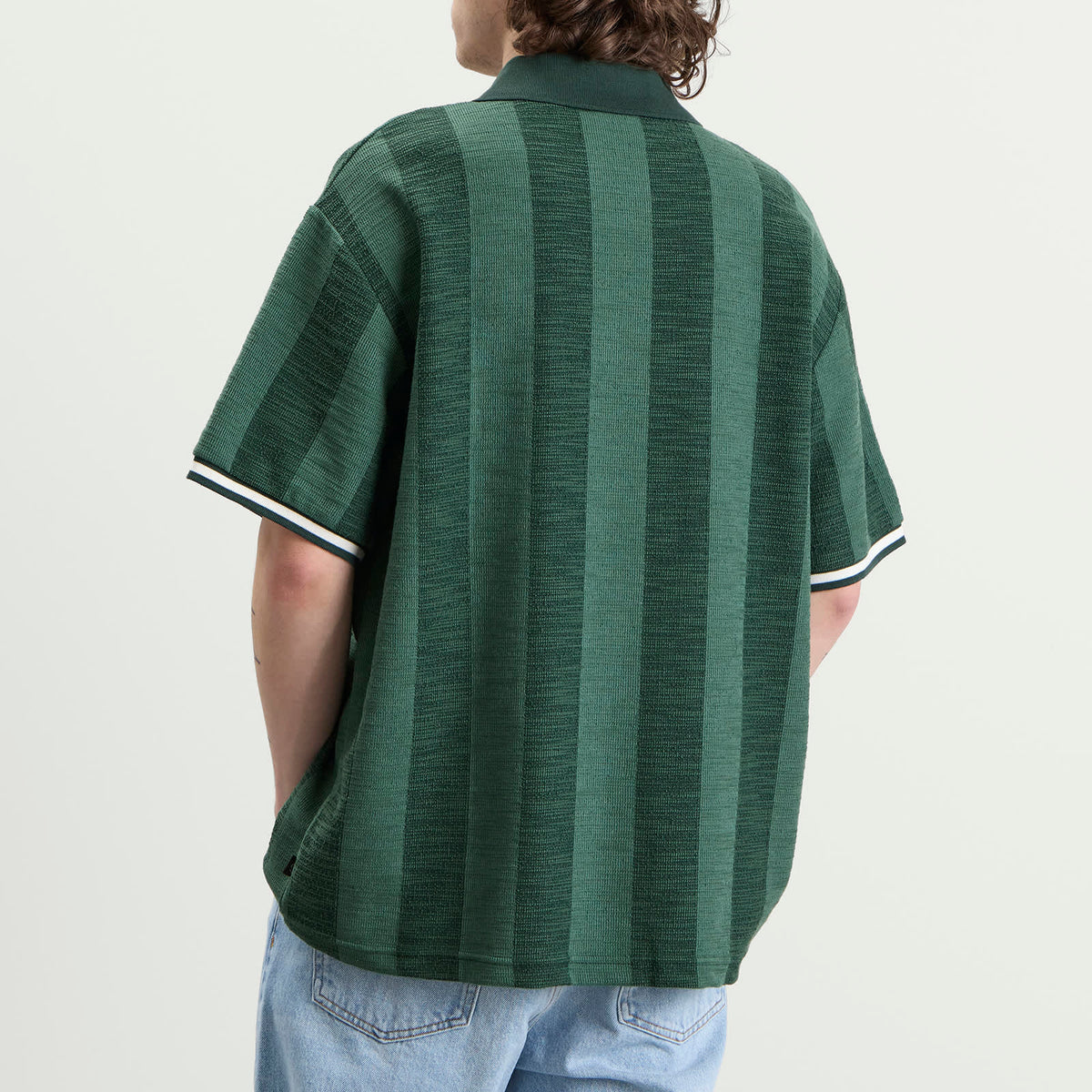 Les Deux Prince Stripe Jacquard Polo
