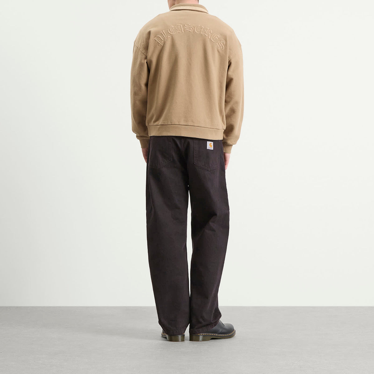 Pleasures Drift Zip Long Sleeve Polo
