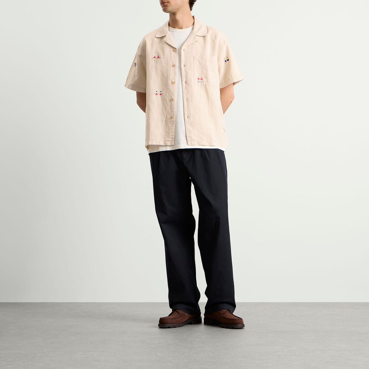 Folk Presented by END. Relaxed Soft Collar Vacation Shirt