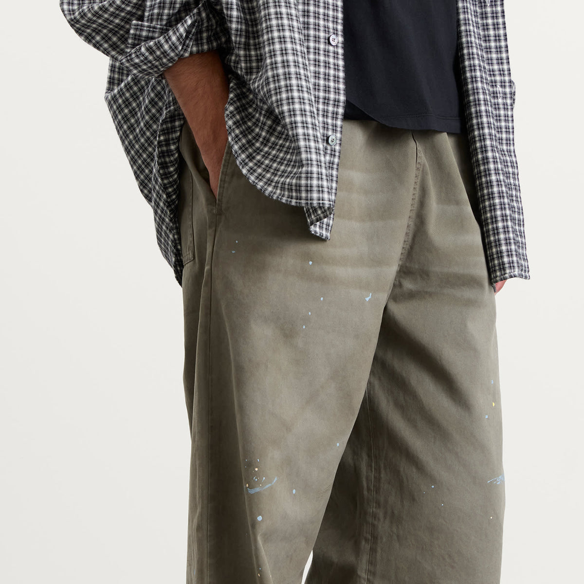 Acne Studios Plott Peached Light Cotton Twill Trousers