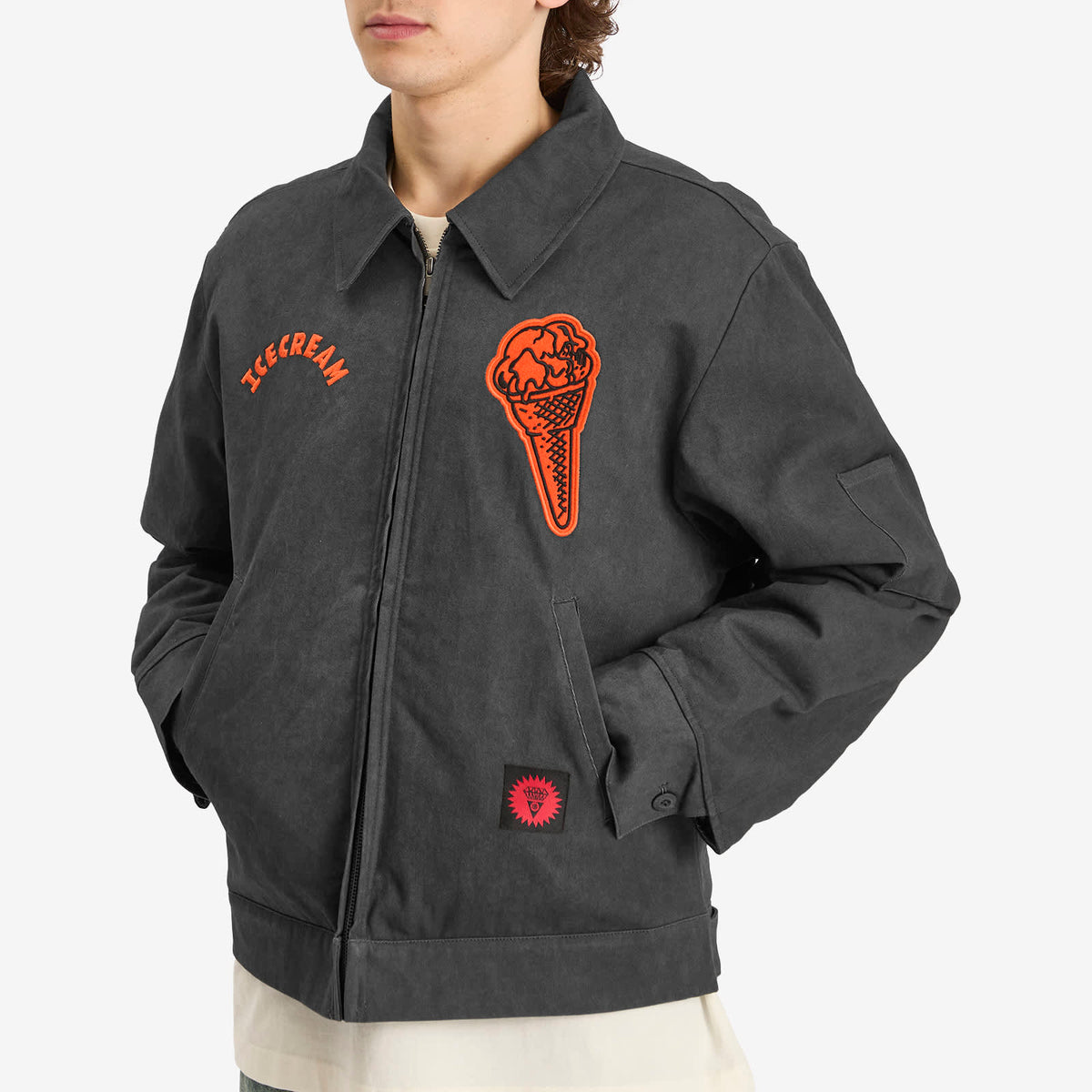 ICECREAM Cone Patch Work Jacket