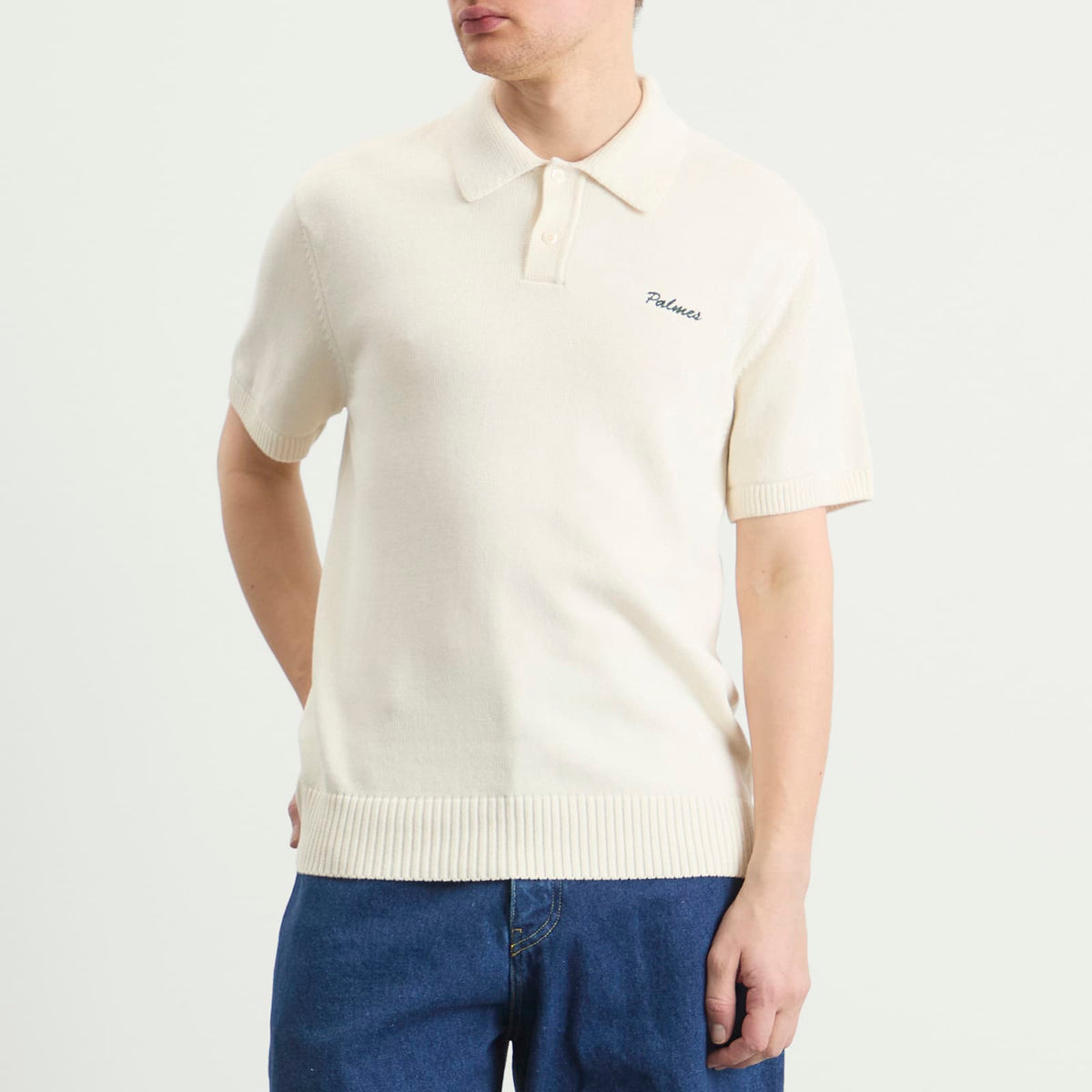 Palmes Cotton Knit Polo