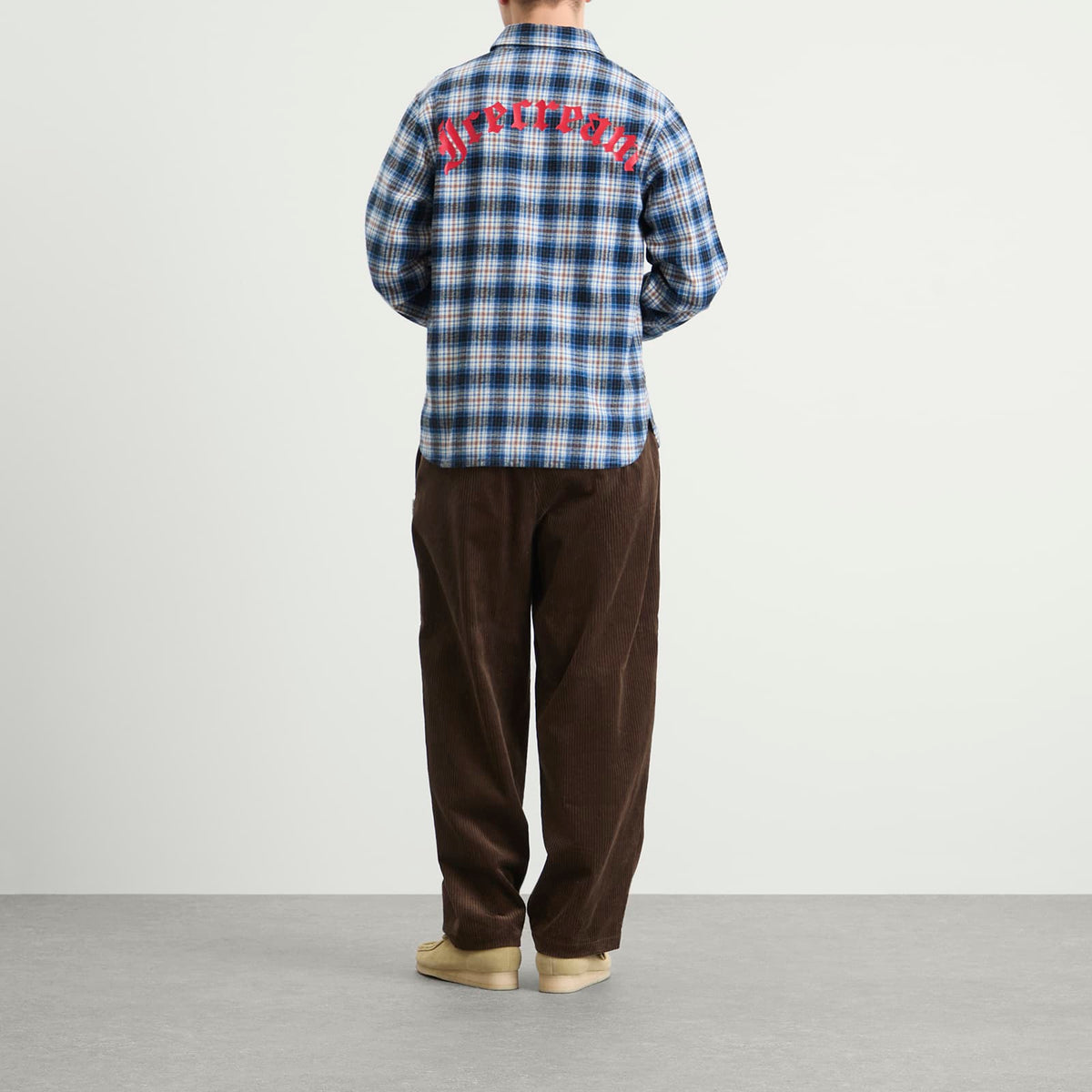 ICECREAM Mascot Check Shirt
