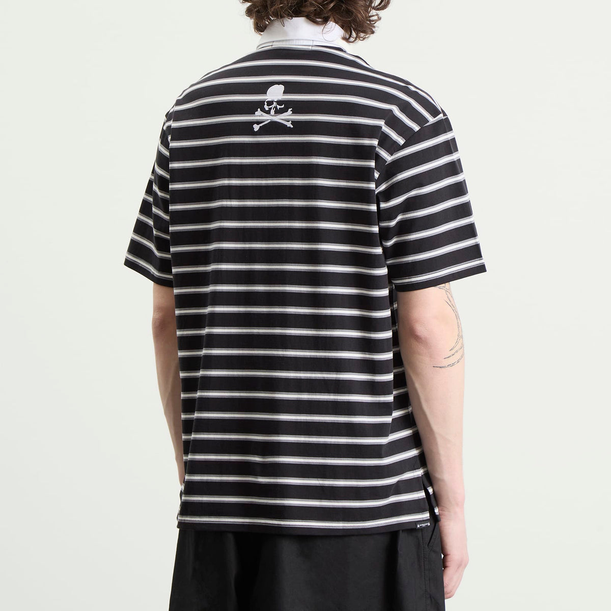 MASTERMIND WORLD Fine Gauge Stripe Ss Rugby Shirt