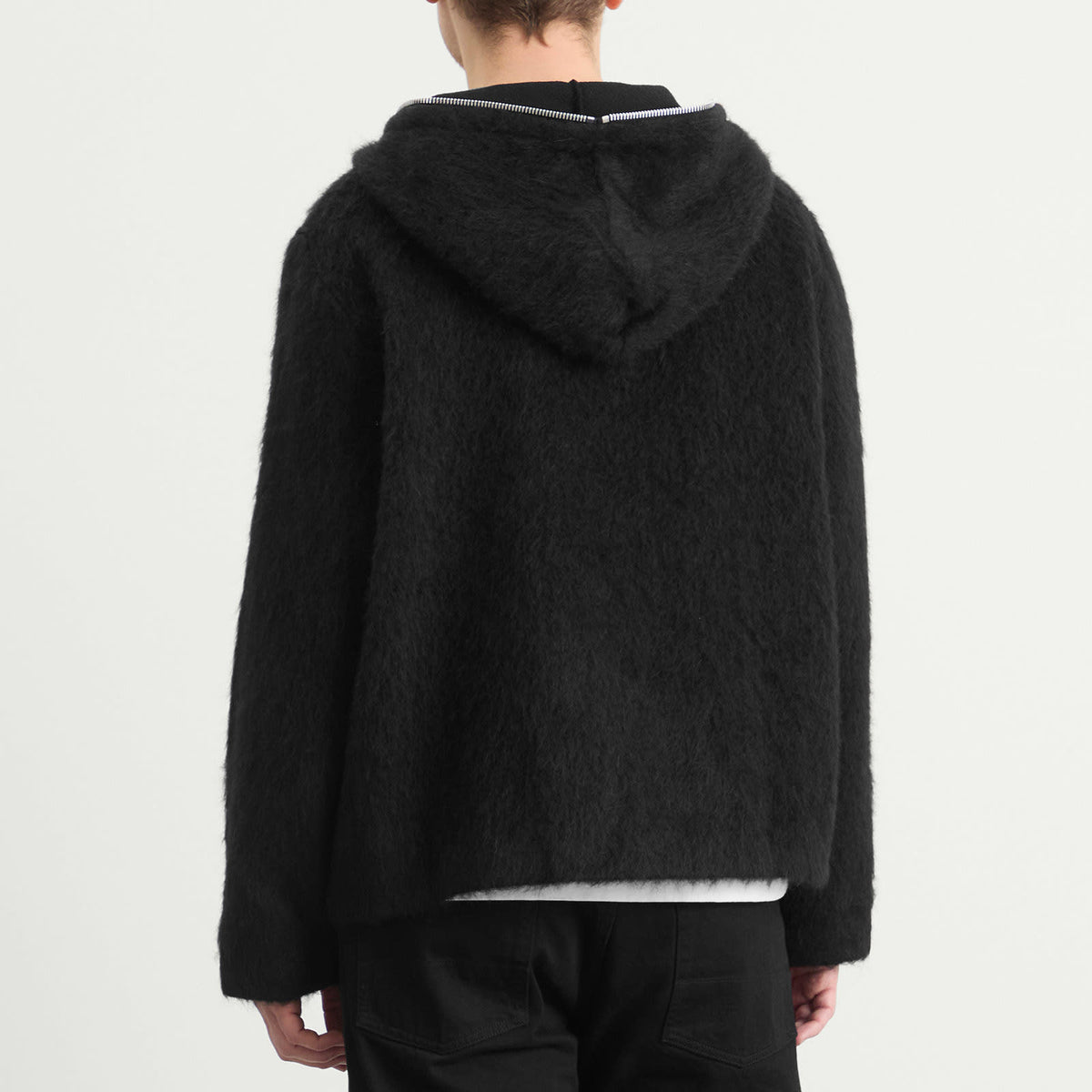 Our Legacy Hairy Wool Full Zip Hooded Jacket
