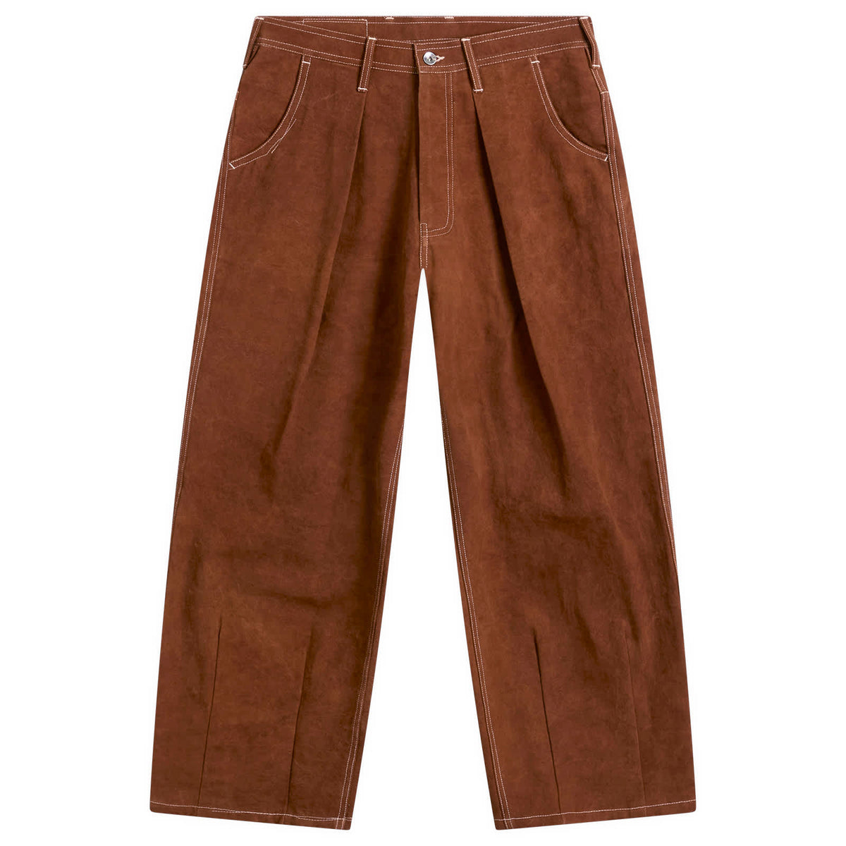 Story mfg. Canvas Brown Wonky-Wear Lush Pants