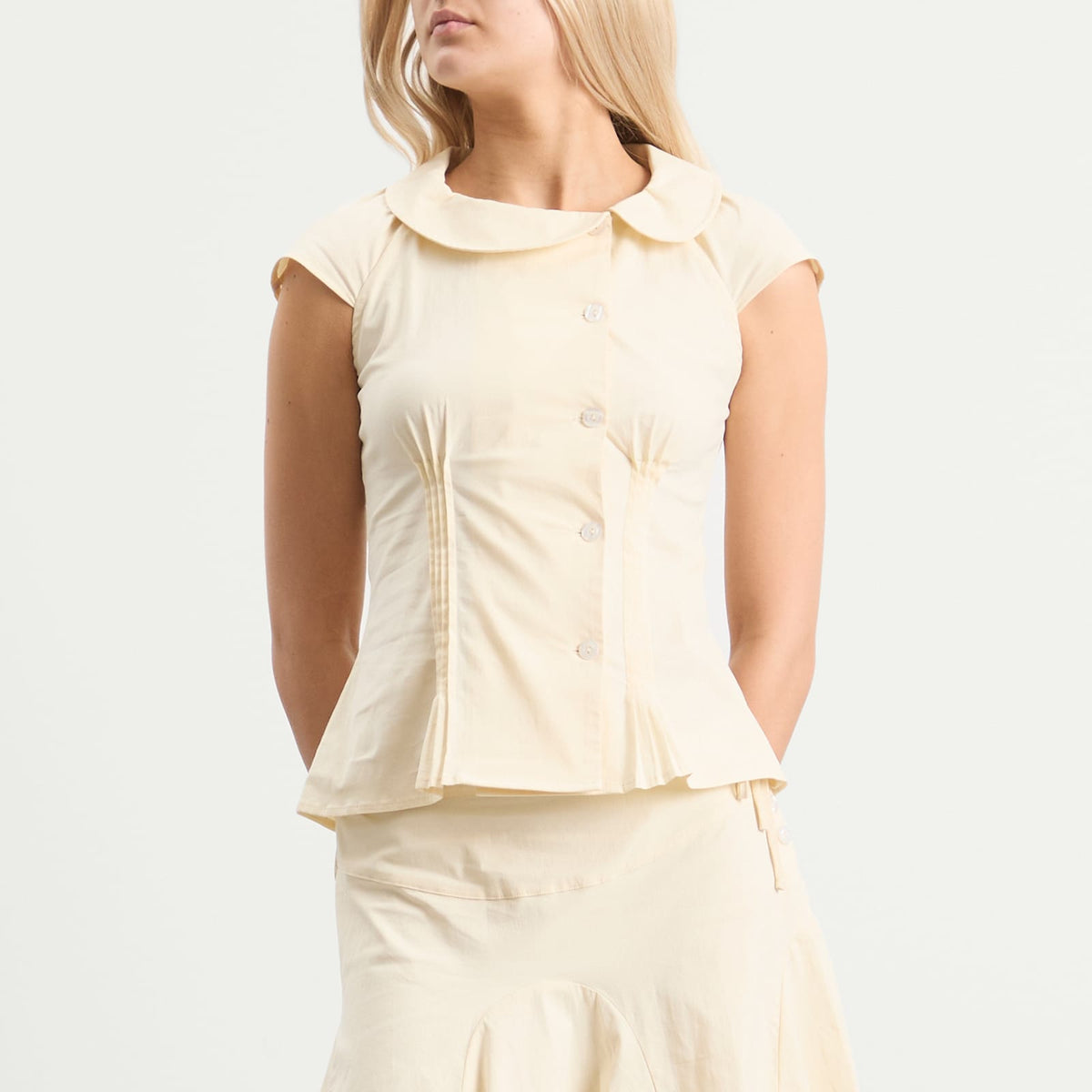 Peachy Den Missy Asymmetric Stretch Blouse - END. Exclusive