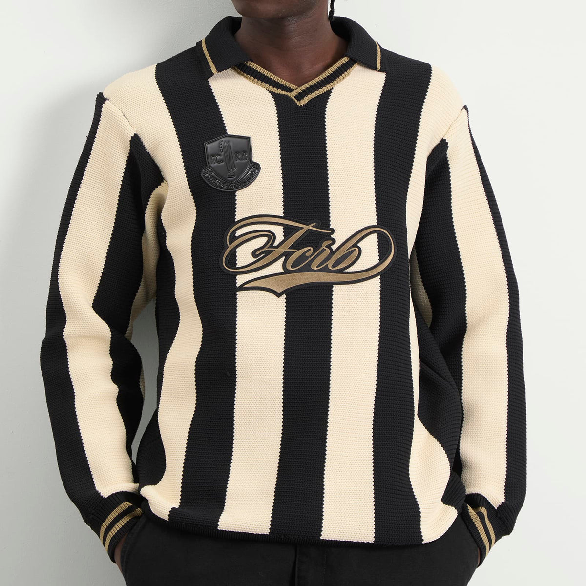 F.C. Real Bristol Stripe Knit Football Shirt