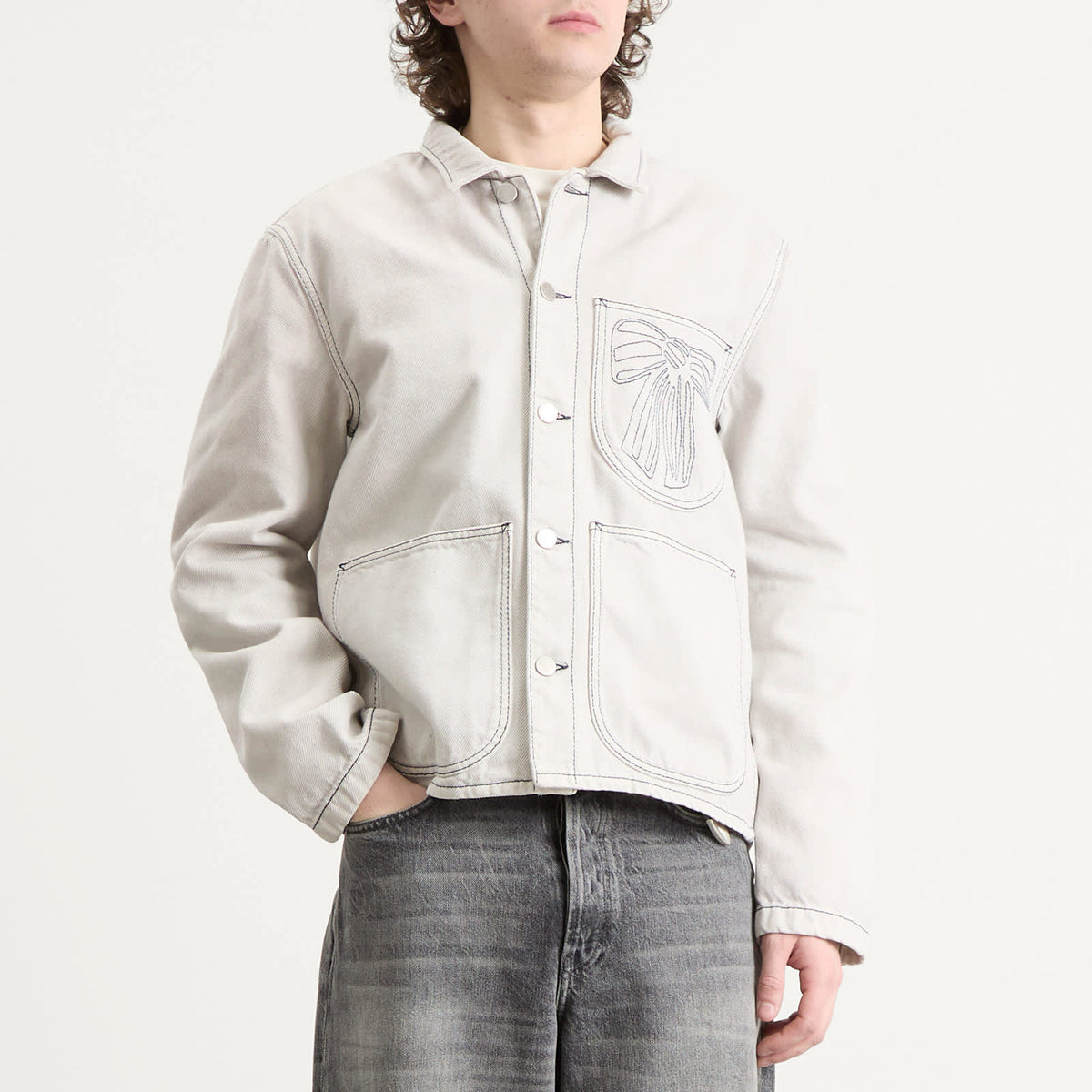 Acne Studios Bow Denim Chore Jacket