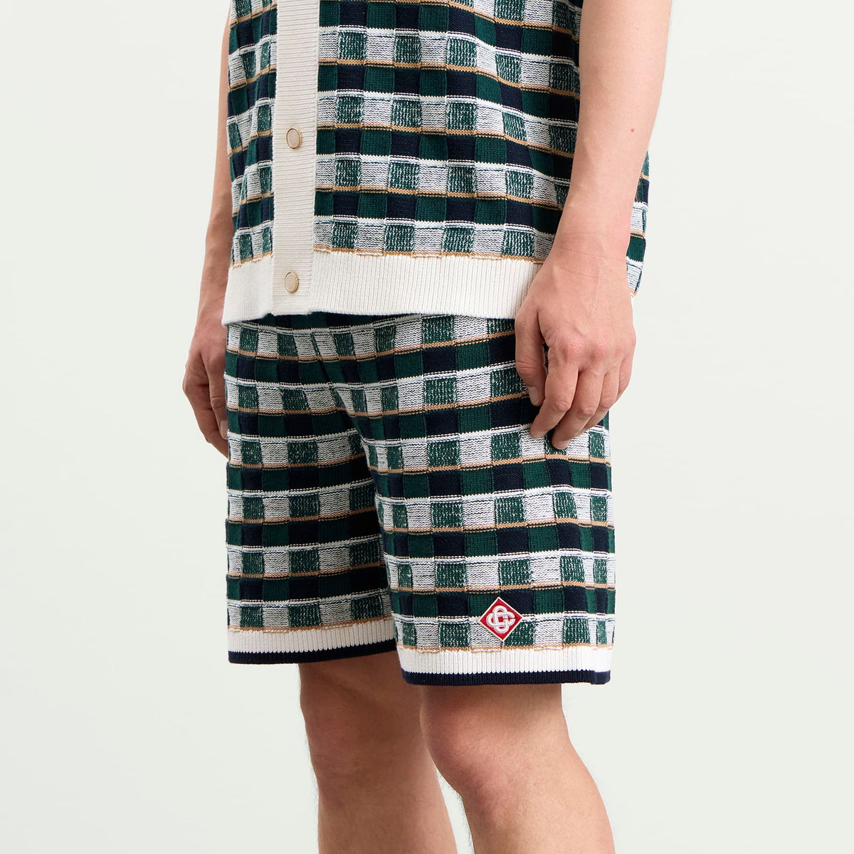 Casablanca Mosaic Check Shorts