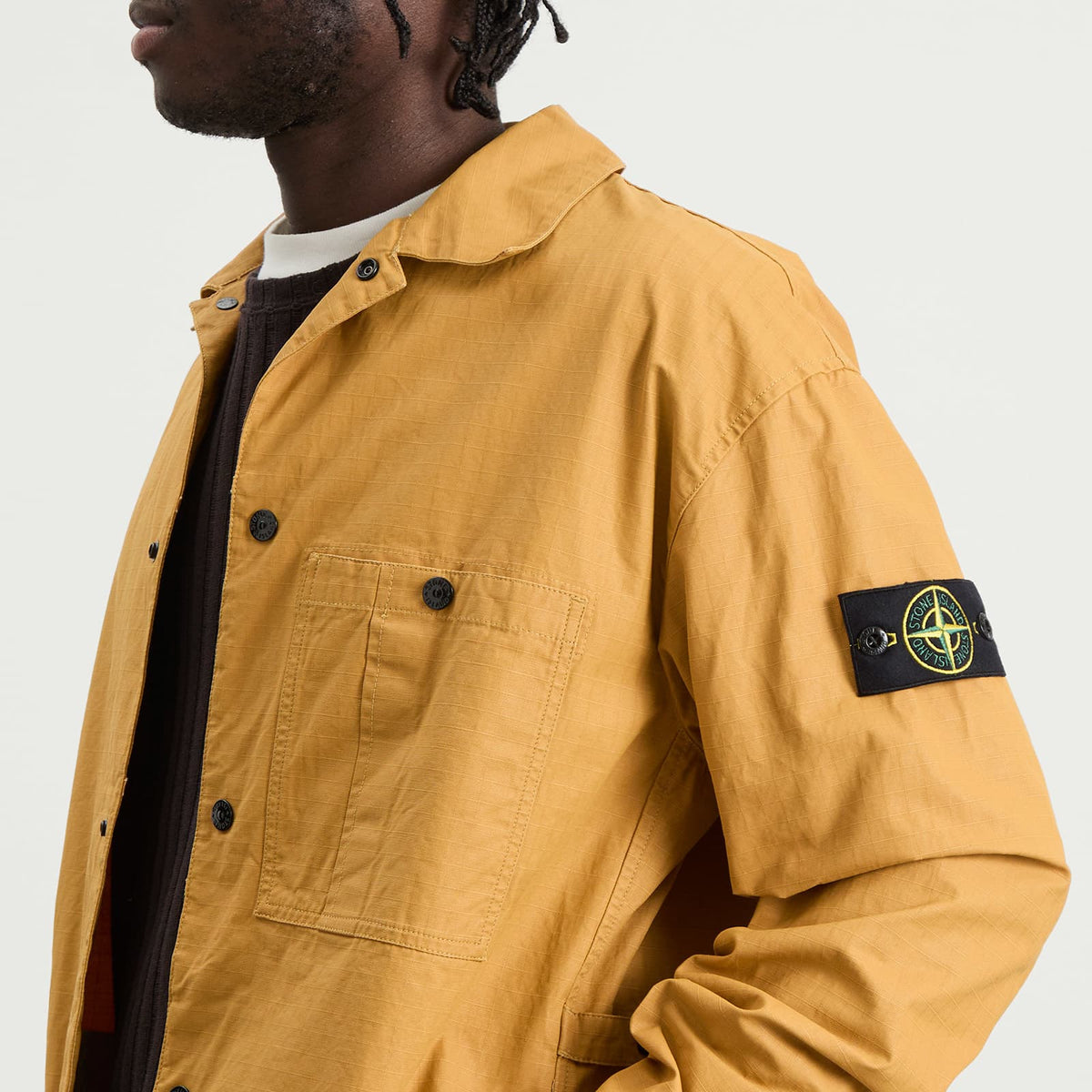 Stone Island Double Coated Cotton Ripstop Shirt Jacket