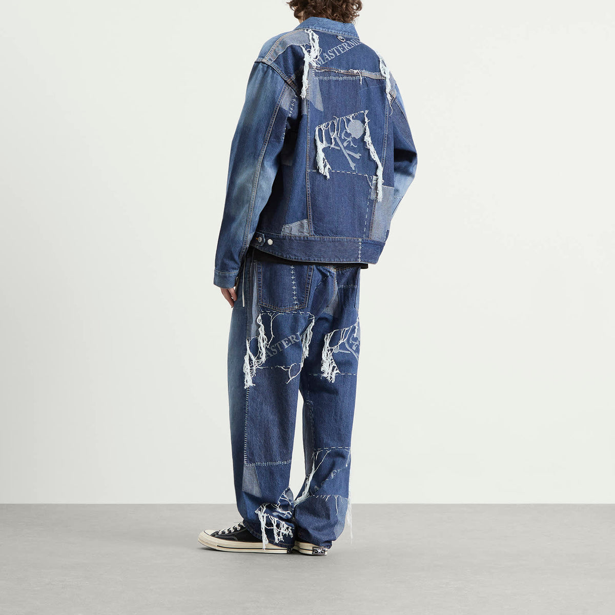 MASTERMIND WORLD Patchwork Jacquard Denim Jacket