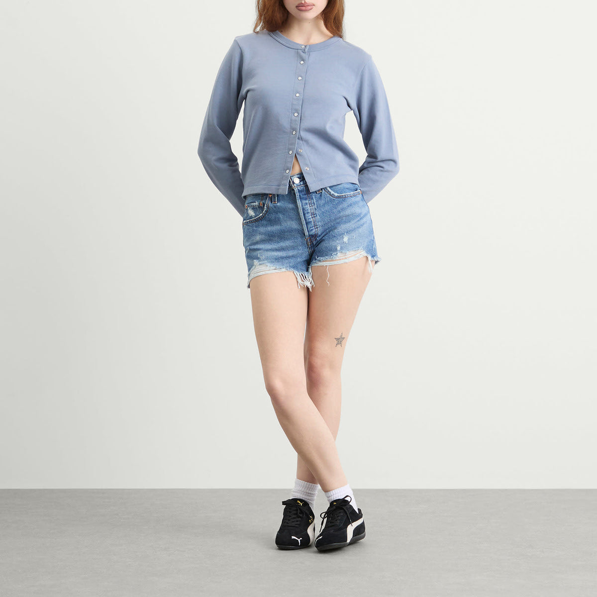 Levi's Red Tab 501 Boyfriend Denim Shorts