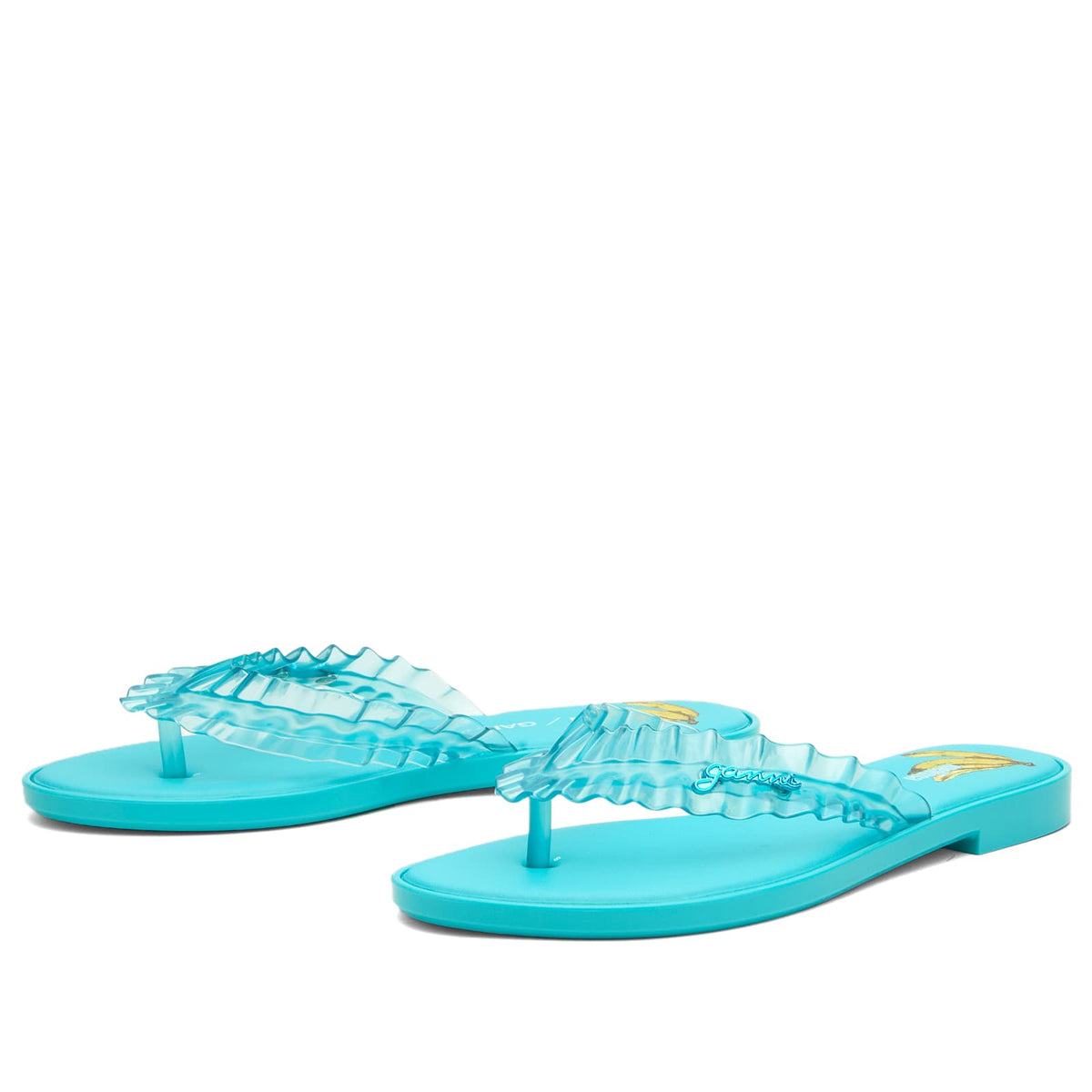 Melissa x Ganni Leopard Flip Flop Slim