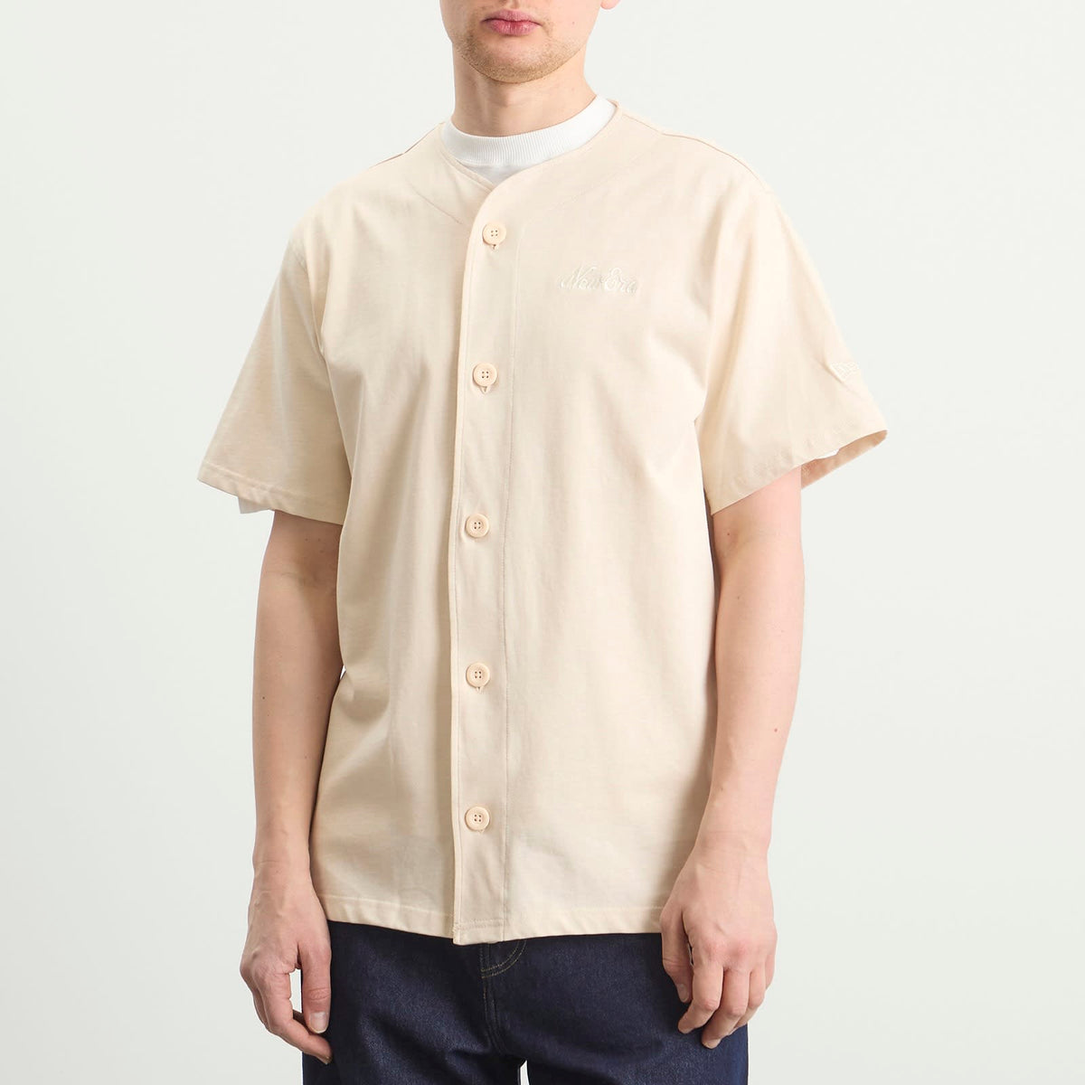 New Era Script Baseball Jersey