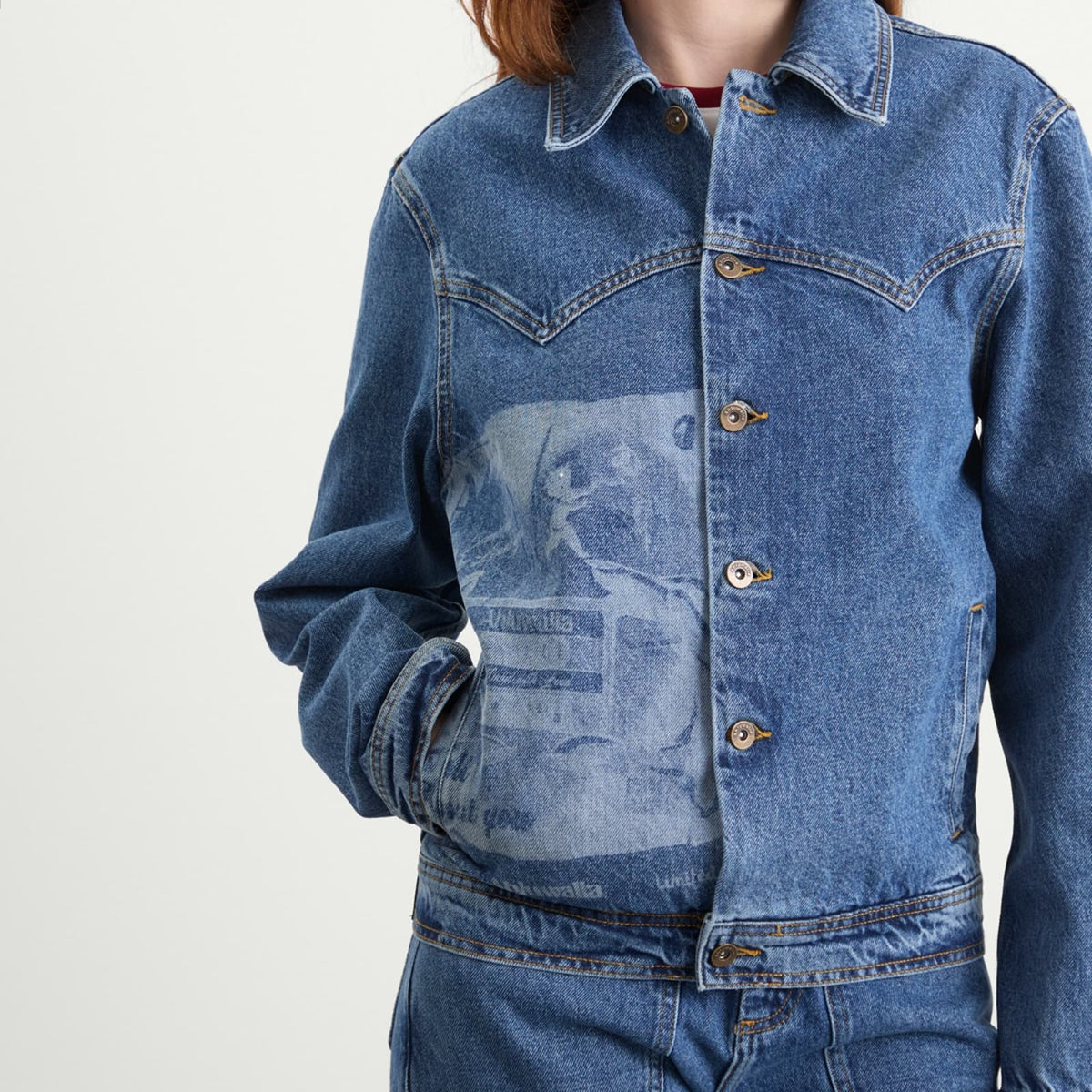 Ahluwalia Laser Denim Jacket